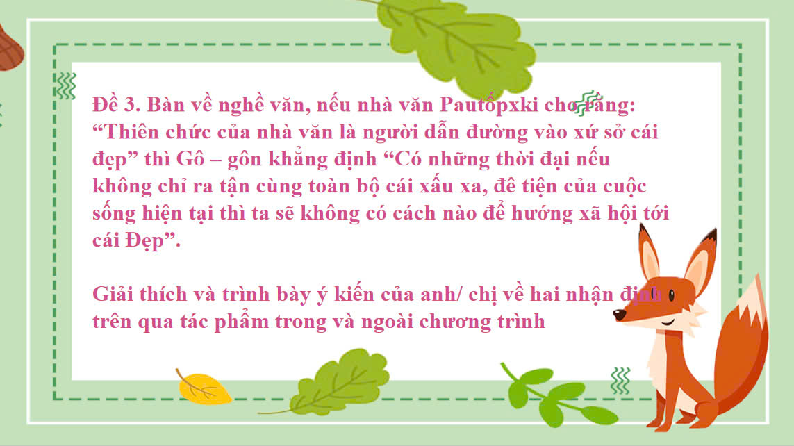 Banner cho bài viết:Thiên Chức Của Nhà Văn – Khi Gô-gôn Vạch Trần Cái Xấu Để Hướng Tới Cái Đẹp