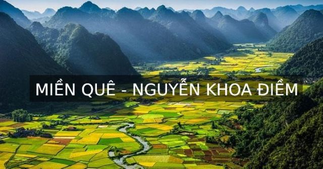 Banner cho bài viết:Viết bài văn phân tích cấu tứ, Hình ảnh trong bài thơ Miền Quê - Nguyễn Khoa Điềm