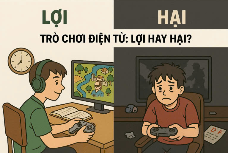 Banner cho bài viết:Bài văn trò chơi Điện Tử : Lợi hay Hại ? - Lớp 6 chương trình mới