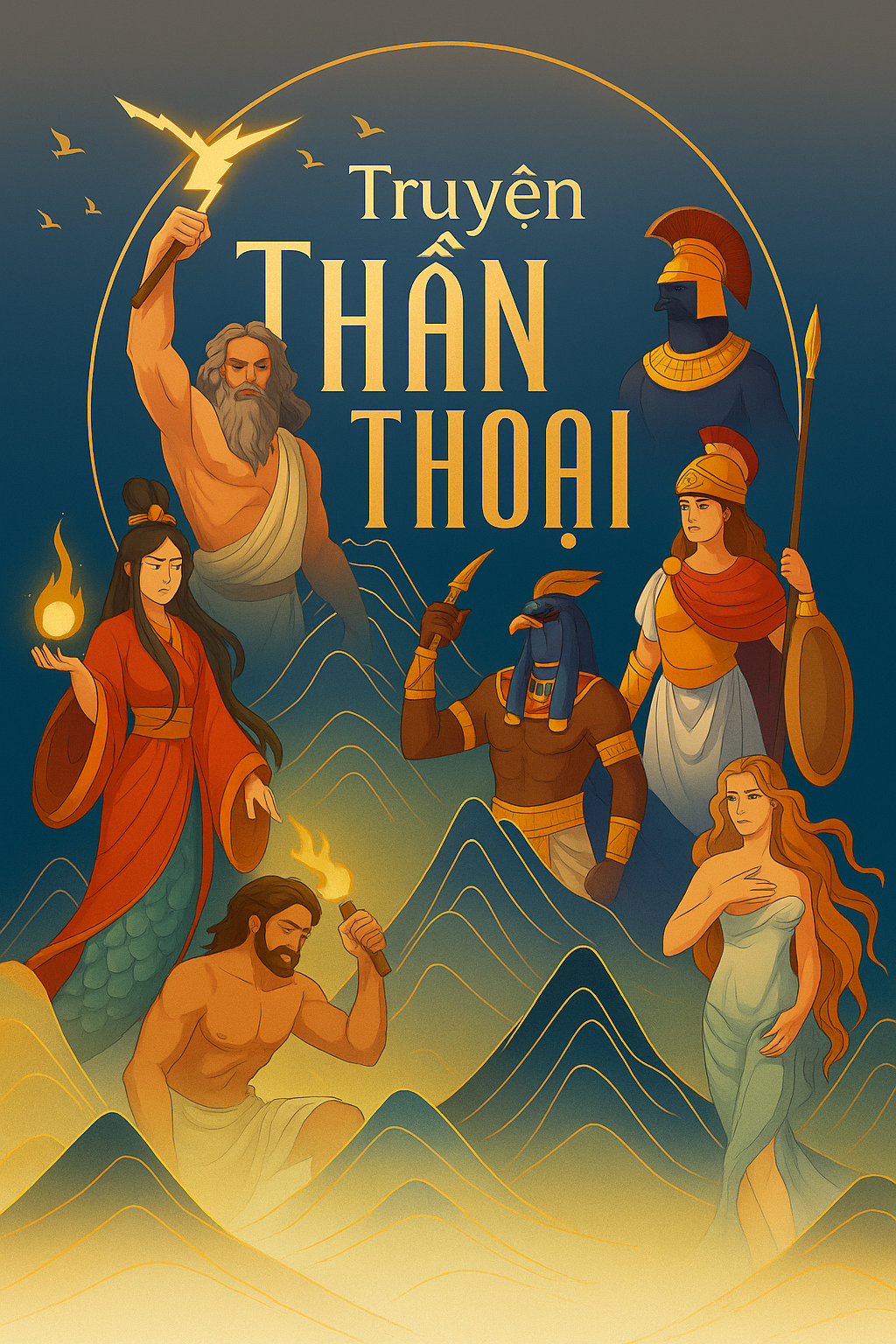 Bộ đề ôn tập đọc hiểu thần thoại