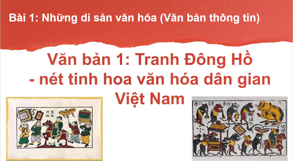 Banner cho bài viết:Bài Giảng Tranh Đông Hồ - Nét tinh hoa Văn Hóa Dân Gian Việt