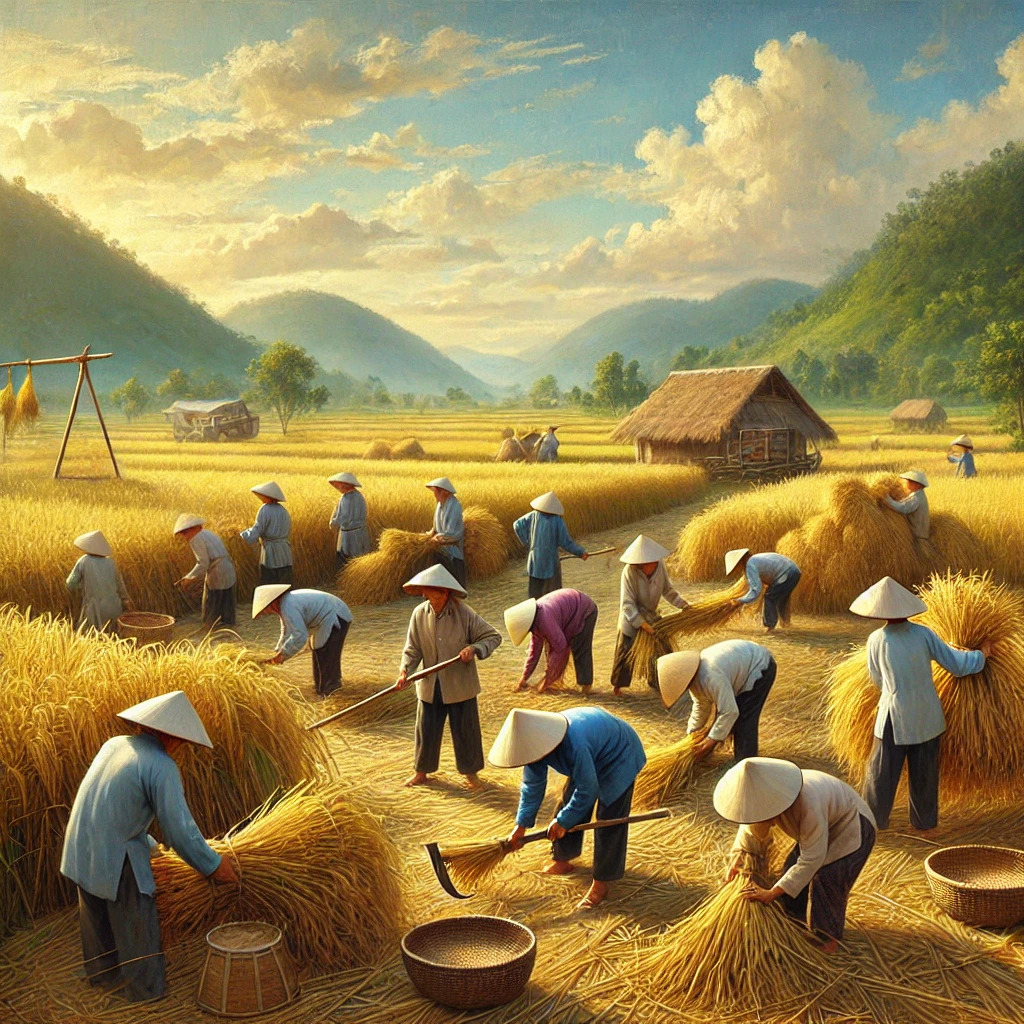 Banner cho bài viết:Phân tích, Đánh giá nội dung, Nghệ thuật bài Thơ Buổi Gặt Chiều- Anh Thơ