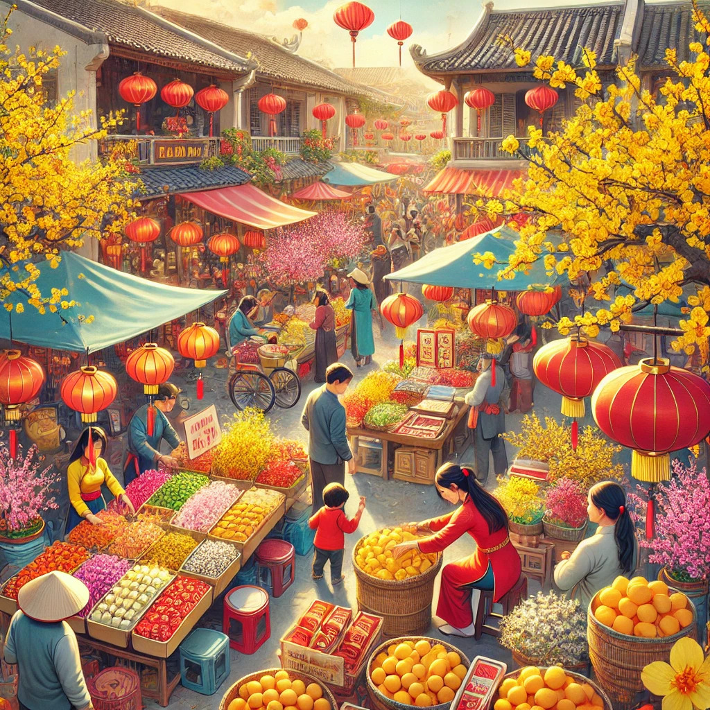 Banner cho bài viết:Đọc hiểu bài thơ Chợ Tết - Đoàn Văn Cừ