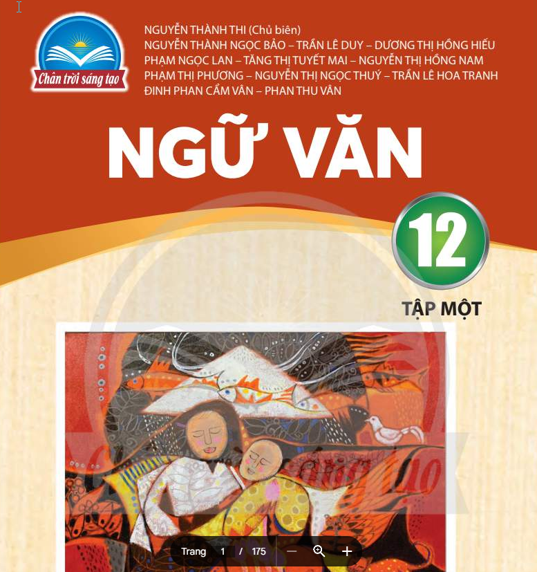 Banner cho bài viết:Sách Giáo Khoa - Ngữ Văn 12 - Chân trời sáng tạo - Tập 1