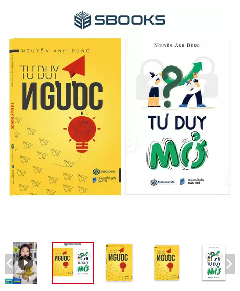 Sách - Combo 2 cuốn Tư Duy Ngược + Tư Duy Mở - Nguyễn Anh Dũng - SBOOKS