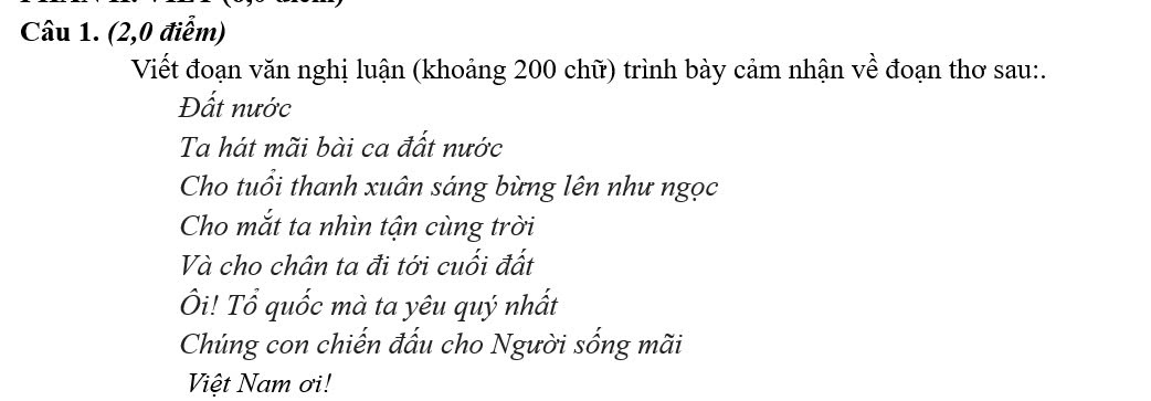 Hình ảnh câu hỏi